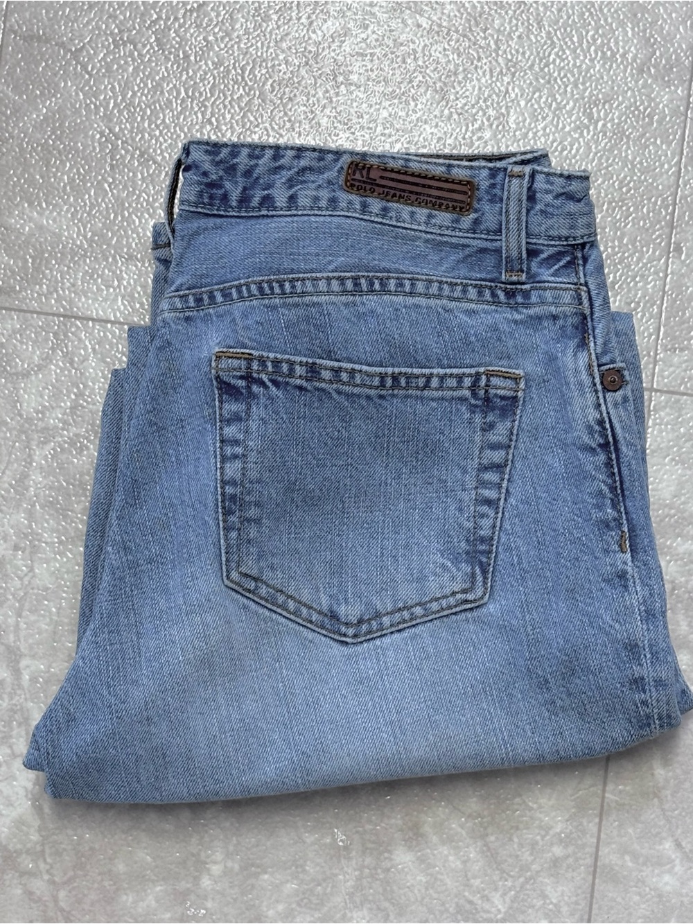 Vtg  Polo Ralph Lauren Saturday Jeans Blue Straight 6 X 30 Inseam